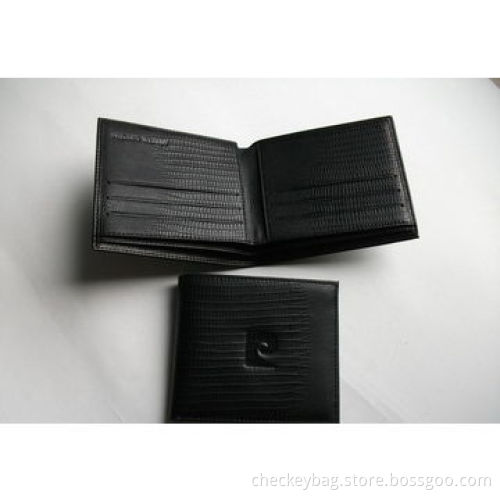 Men's wallet, silkscreen and embossed